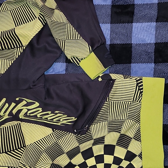 Fly Racing. Fleece-lined Full-zip, hooded jacket. Embroidered. Men's size Large - Picture 3 of 14